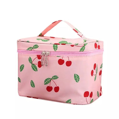 Grande trousse de toilette femme originale cerises - À vos trousses