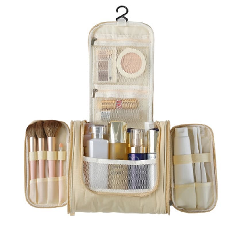 Maxi trousse de toilette beige - À vos trousses