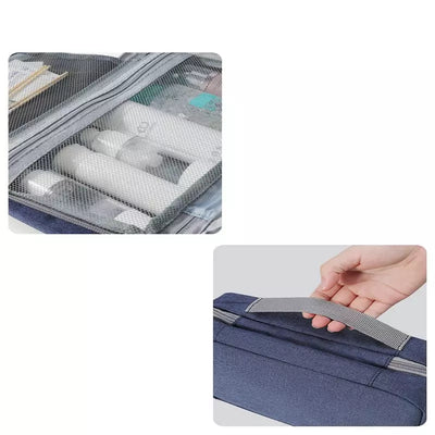 Trousse de toilette grande capacité bleu - À vos trousses